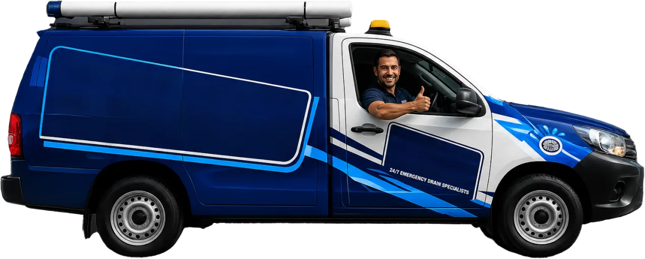 Our drain service van out on a Bossley Park job